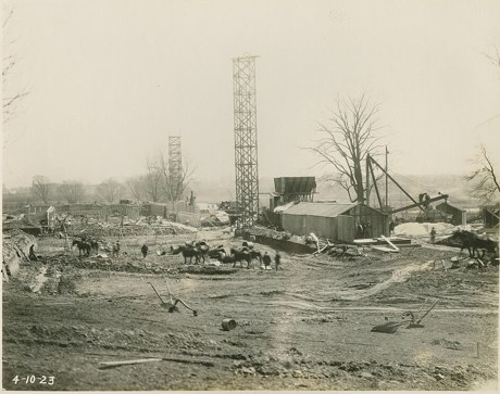 Закладка завода DeVilbiss в Толедо, штат Огайо, 1923 год