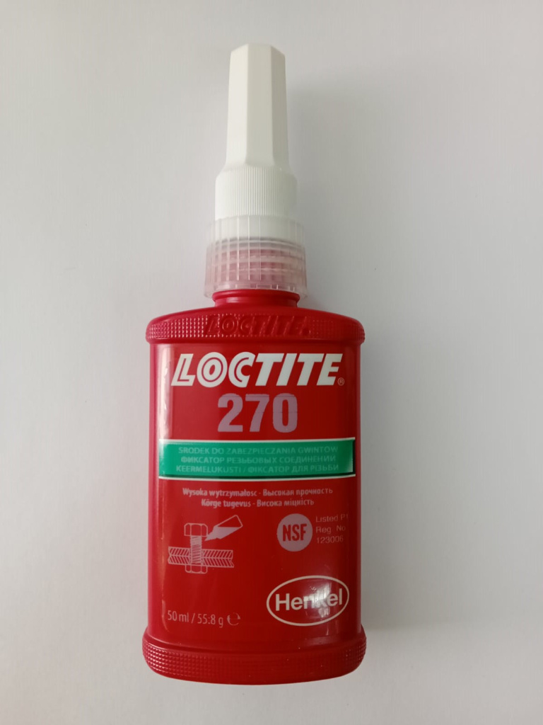 Фиксатор резьбовой высокой прочности LOCTITE 270 50 мл зелёный