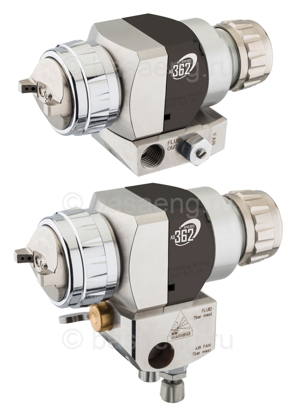 Автоматический краскораспылитель Devilbiss AG362 (без циркуляции) воздушная голова С3 - 1,0 мм. Рычажное крепление платформы (нерж)