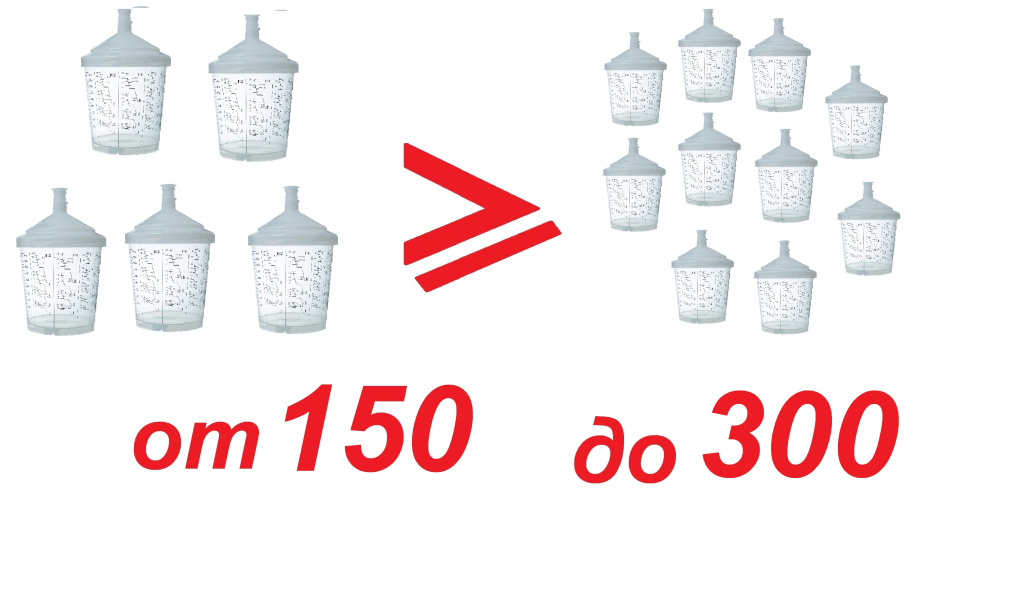 Бачок одноразовый 600 мл с крышкой и впаянным фильтром 125 мкм (комп 150 шт)