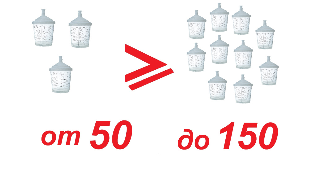 Бачок одноразовый 600 мл с крышкой и впаянным фильтром 125 мкм (комп 50 шт)