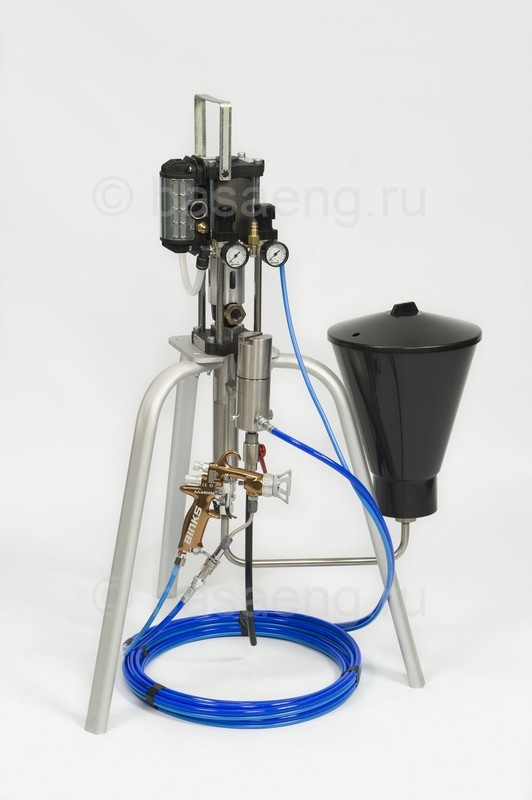 Комплект окрасочной установки ВД Binks MXL4/32 на треноге, с краскораспылителем AA4400M