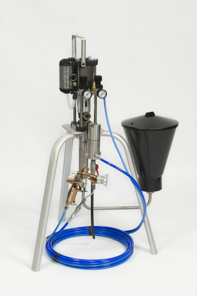 Комплект окрасочной установки ВД Binks MXL4/32 на треноге, с краскораспылителем AA4400M