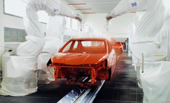 роботизированная окрасочная линия